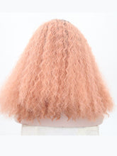 Load image into Gallery viewer, Rooted Pink Wavy Lace Front Wig 056
