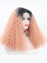 Load image into Gallery viewer, Rooted Pink Wavy Lace Front Wig 056