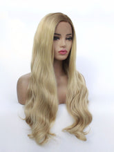 Load image into Gallery viewer, Rooted Mixed Blonde Wavy Lace Front Wig 179