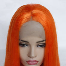 Load image into Gallery viewer, 26" Bright Orange Lace Front Wig 630