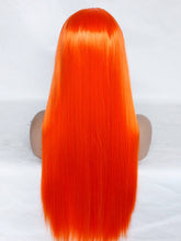 Load image into Gallery viewer, 26" Bright Orange Lace Front Wig 630