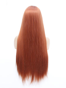 130# Fox Red Lace Front Wig 690
