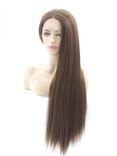 Load image into Gallery viewer, Yaki Chestnut Brown Lace Front Wig 515