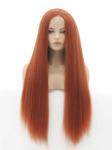 130# Fox Red Yaki Lace Front Wig 660