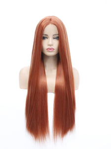 130# Fox Red Lace Front Wig 690