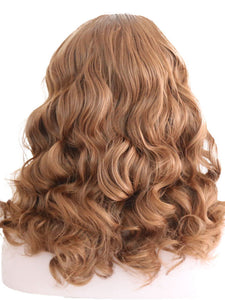 Tawny Brown Wavy Lace Front Wig 061