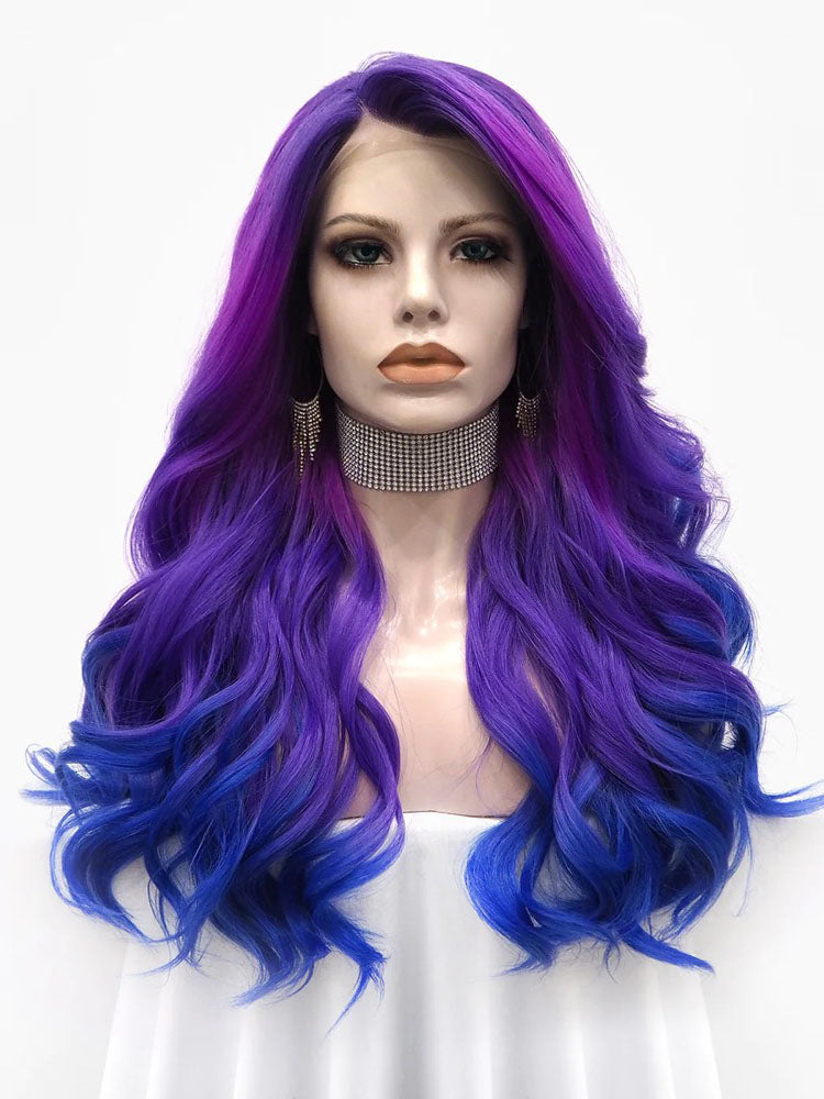 Gradient Purple Lace Front Wig 609