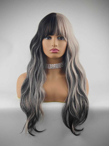 Gray n Black Regular Wig 692