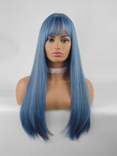 Load image into Gallery viewer, Mermaid Mixed Blue Regular Wig 697