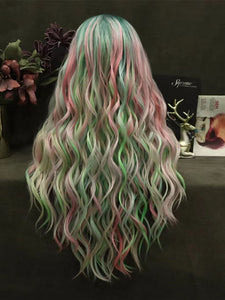 Pastel Rainbow Lace Front Wig 662