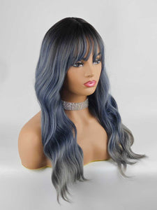 Gradient Blue Regular Wig 693