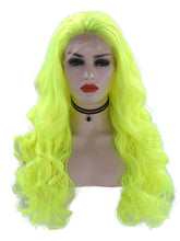 Load image into Gallery viewer, Neon Green Wavy Lace Front Wig 025