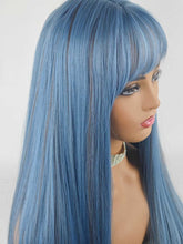 Load image into Gallery viewer, Mermaid Mixed Blue Regular Wig 697