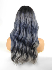 Gradient Blue Regular Wig 693