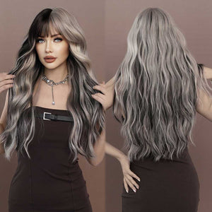 Gray n Black Regular Wig 692