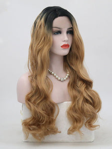 Rooted Golden Blonde Lace Front Wig 102