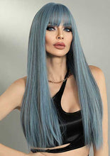Load image into Gallery viewer, Mermaid Mixed Blue Regular Wig 697
