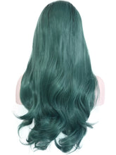 Load image into Gallery viewer, Rooted Pine Green Lace Front Wig 084