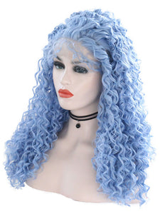 Ruddy Blue Curly Lace Front Wig 030