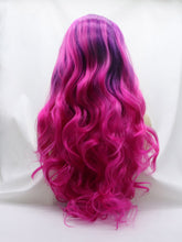 Load image into Gallery viewer, Rooted Magenta Lace Front Wig 671