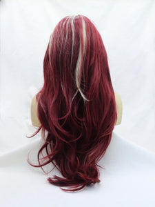 Red with Highlights Lace Front Wig 700