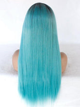Load image into Gallery viewer, 26&quot; Rooted Blue Lace Front Wig 389