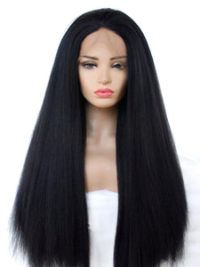 Classic Black Yaki Lace Front Wig 431