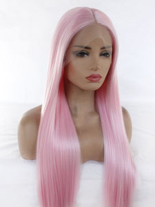 26" Barbie Pink Lace Front Wig 438