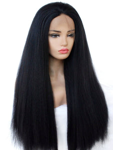 Classic Black Yaki Lace Front Wig 431
