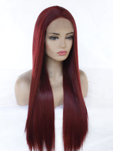 Load image into Gallery viewer, Sangria Red Lace Front Wig 605