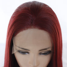 Load image into Gallery viewer, Sangria Red Lace Front Wig 605