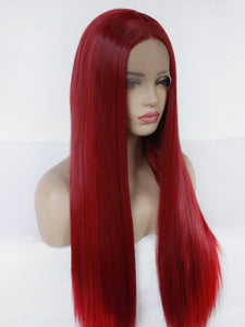 Two Tones Red Lace Front Wig 607