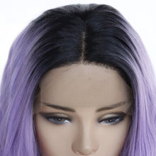 Load image into Gallery viewer, 14&quot; Lilac Wavy Lace Front Wig 604