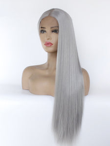 Metal Grey Lace Front Wig 428