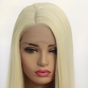 24" French Vanilla Blonde Lace Front Wig 469