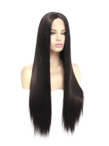2# Darkest Brown Lace Front Wig 585