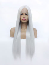 Load image into Gallery viewer, 26&quot; Light Gray Lace Front Wig 464