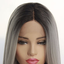 Load image into Gallery viewer, Rooted Gray Lace Front Wig 582