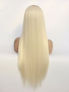 Rooted Platinum Blonde Lace Front Wig 613