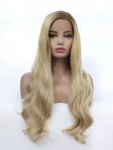 Load image into Gallery viewer, Rooted Mixed Blonde Wavy Lace Front Wig 179
