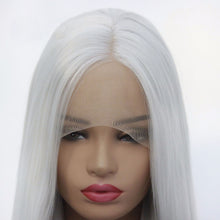 Load image into Gallery viewer, 26&quot; Light Gray Lace Front Wig 464