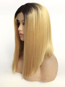 Rooted Golden Blonde Lace Front Wig 432