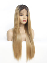 Load image into Gallery viewer, Rooted Strawberry Blonde Lace Front Wig 414