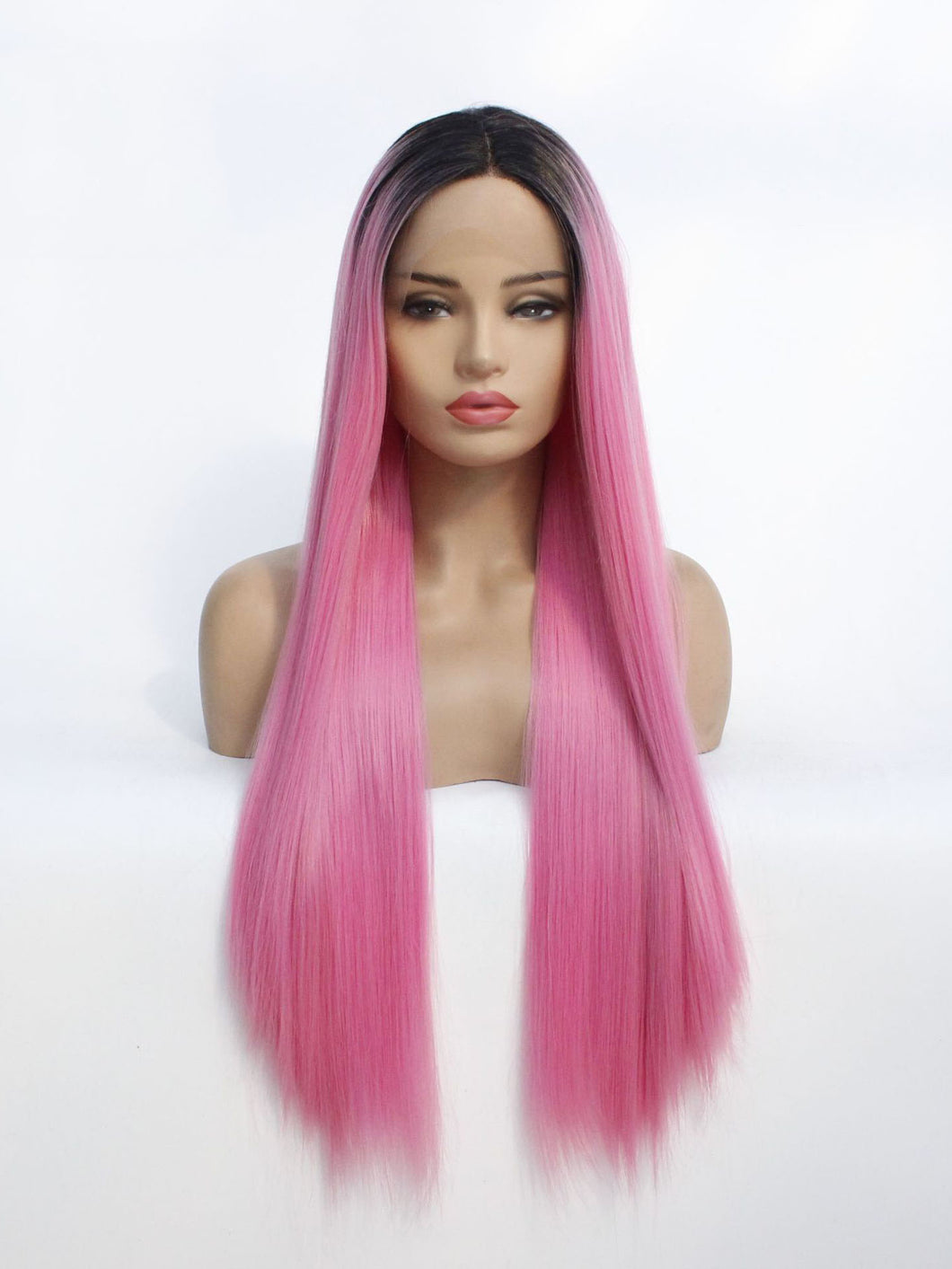 Rooted Taffy Pink Lace Front Wig 574