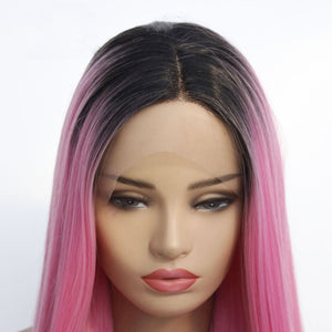 Rooted Taffy Pink Lace Front Wig 574