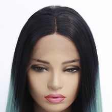 Load image into Gallery viewer, 26“ Rooted Blue Lace Front Wig 453