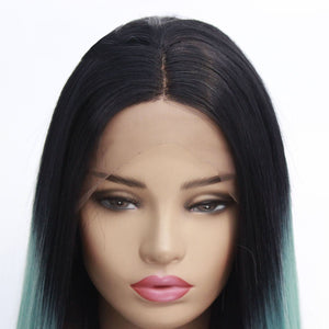 26“ Rooted Blue Lace Front Wig 453