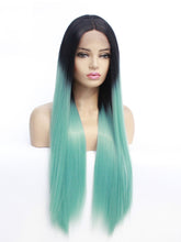 Load image into Gallery viewer, 26“ Rooted Blue Lace Front Wig 453