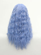 Load image into Gallery viewer, 26&quot; Blue Wavy Lace Front Wig 463