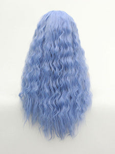 26" Blue Wavy Lace Front Wig 463